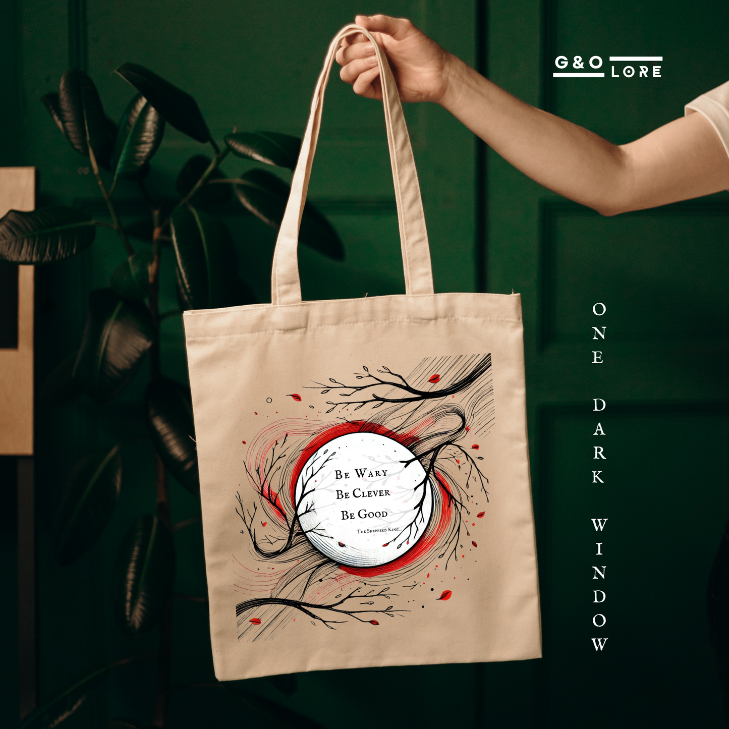 Shepper King Tote Bag -  One Dark Window inspired